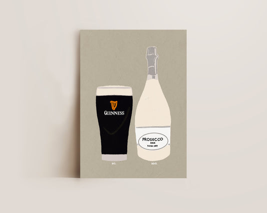 Guinness & Prosecco Print