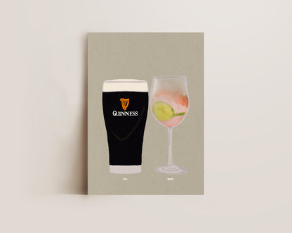 Guinness & Sarti Spritz Print