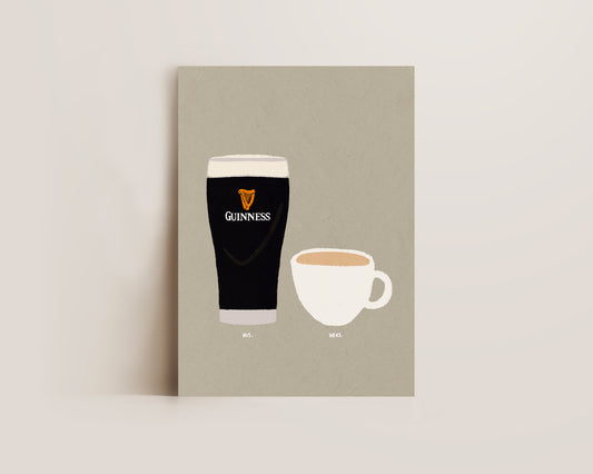Guinness & Cup Of Tea Print