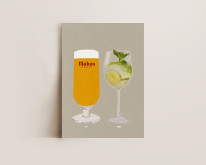 Mahou & Hugo Spritz Print