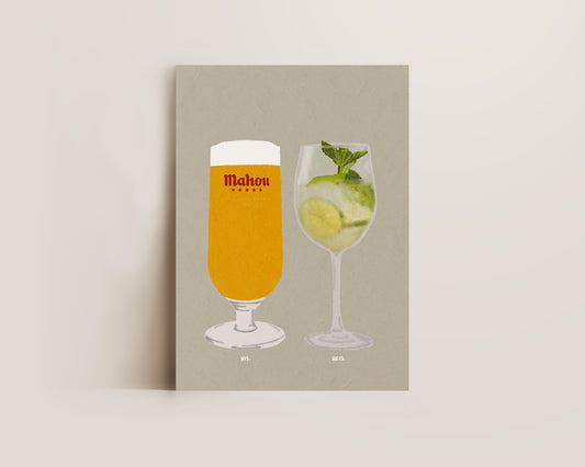 Mahou & Hugo Spritz Print