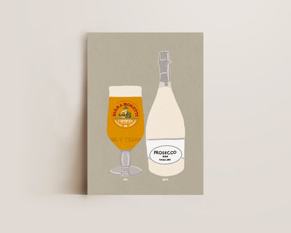 Moretti & Prosecco Print