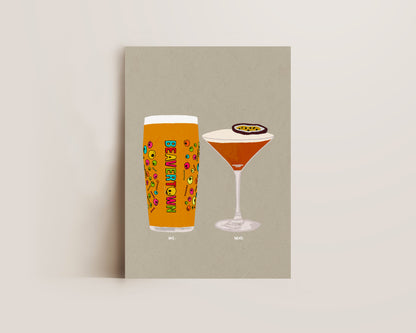 Neck Oil & Pornstar Martini Print