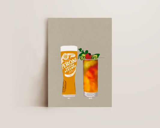 Peroni & Pimms Print