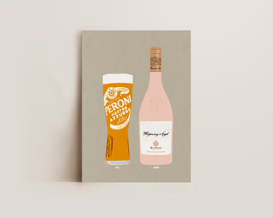 Peroni & Whispering Angel Print