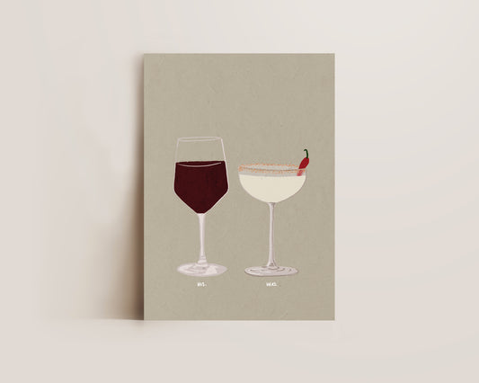 Red Wine & Spicy Marg Print