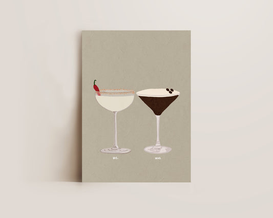 Spicy Marg & Espresso Martini Print
