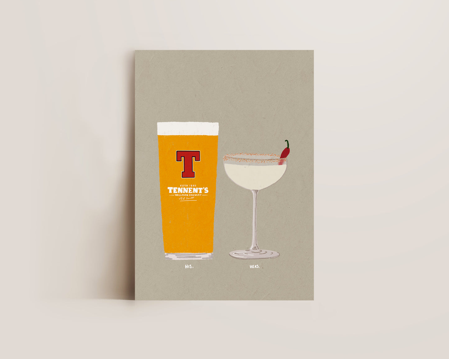 Tennent's & Spicy Marg Print