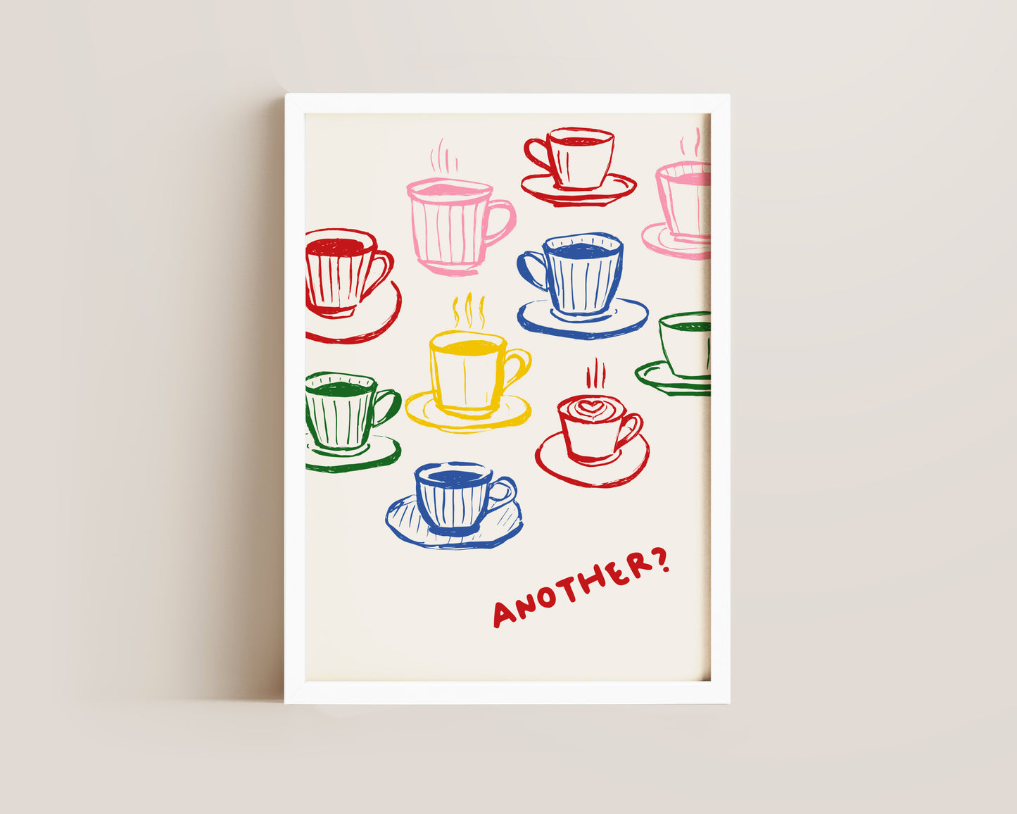 Another Coffee Colourful Print