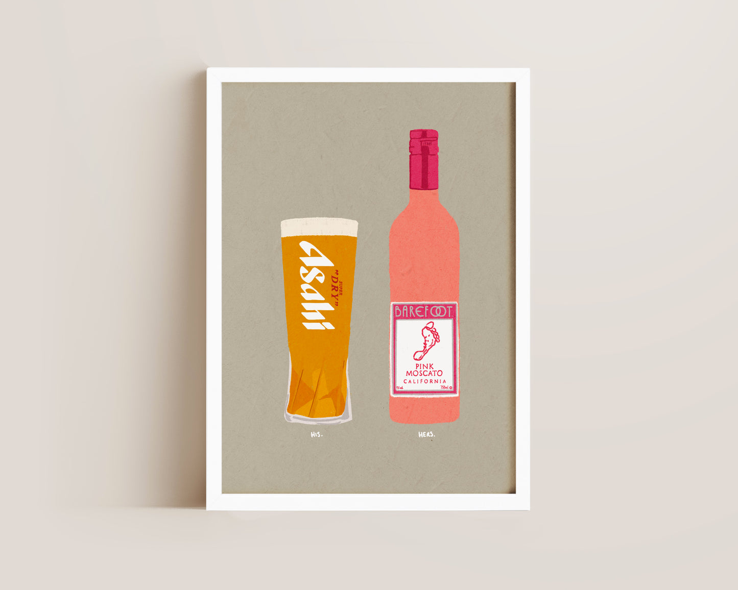Asahi & Pink Moscato Print
