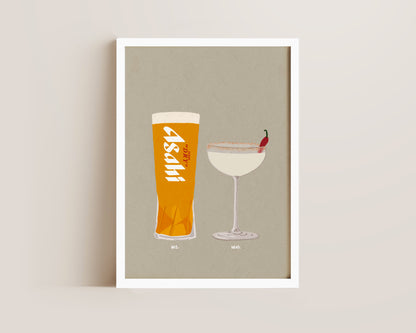 Asahi & Spicy Marg Print