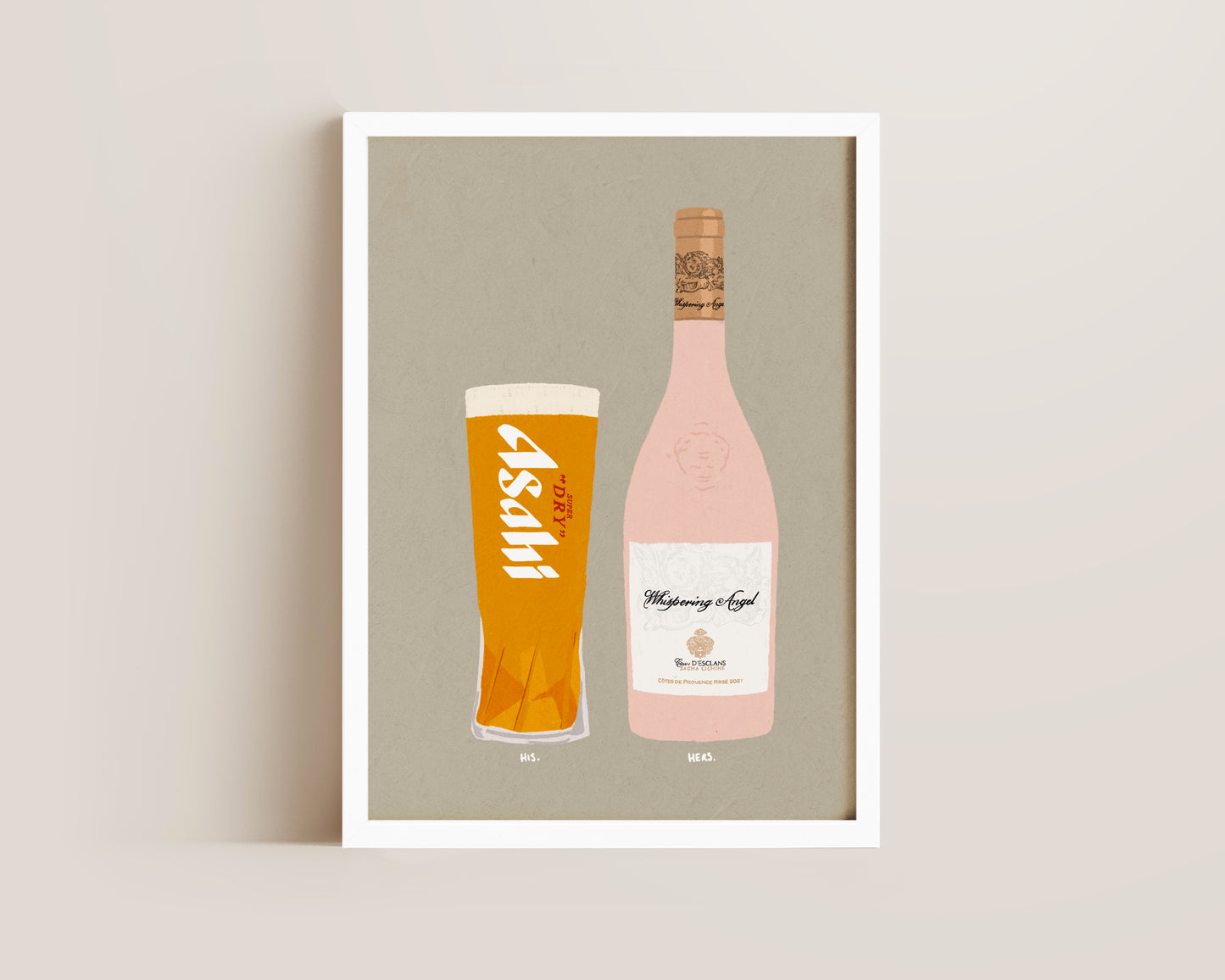 Asahi & Whispering Angel Print