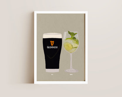 Guinness & Hugo Spritz Print