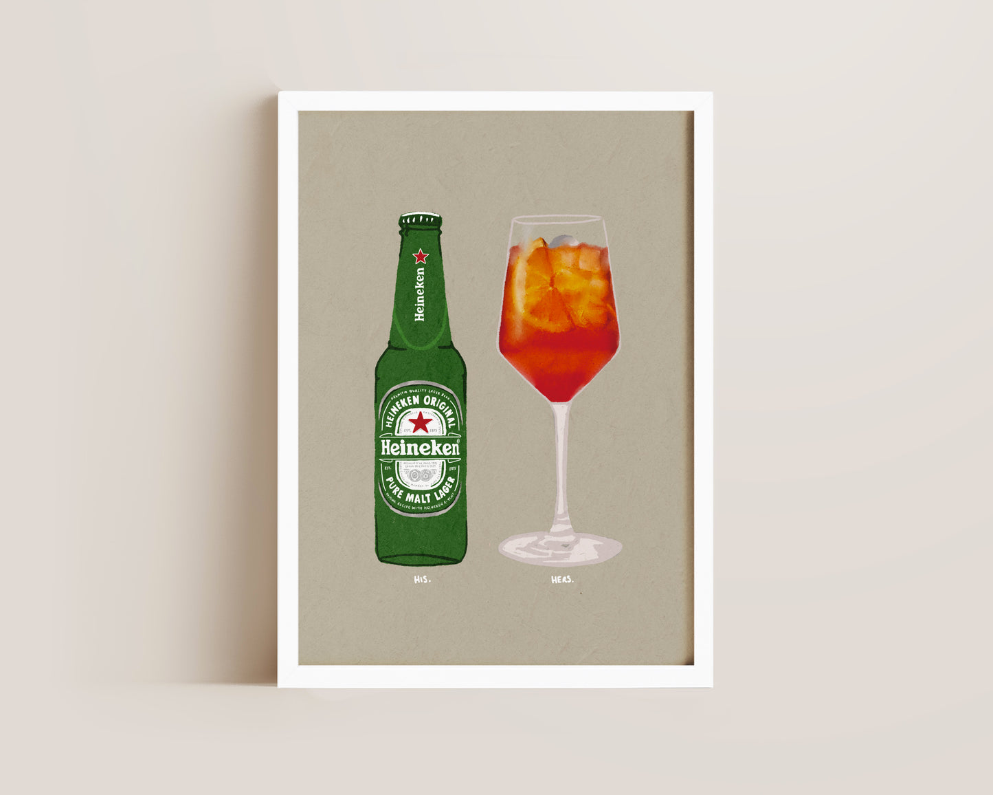 Heineken & Aperol Spritz Print