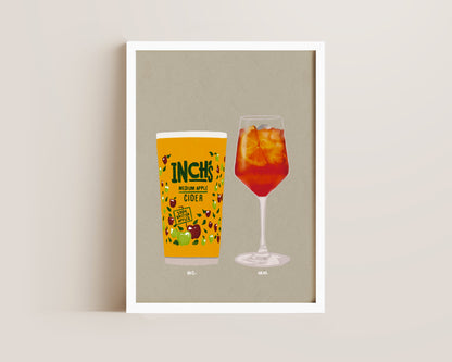 Inch's & Aperol Spritz Print