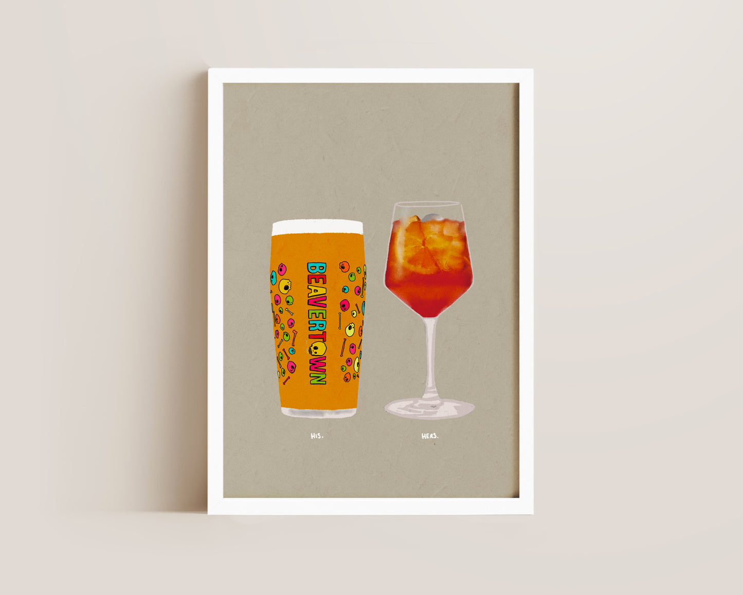 Neck Oil & Aperol Print
