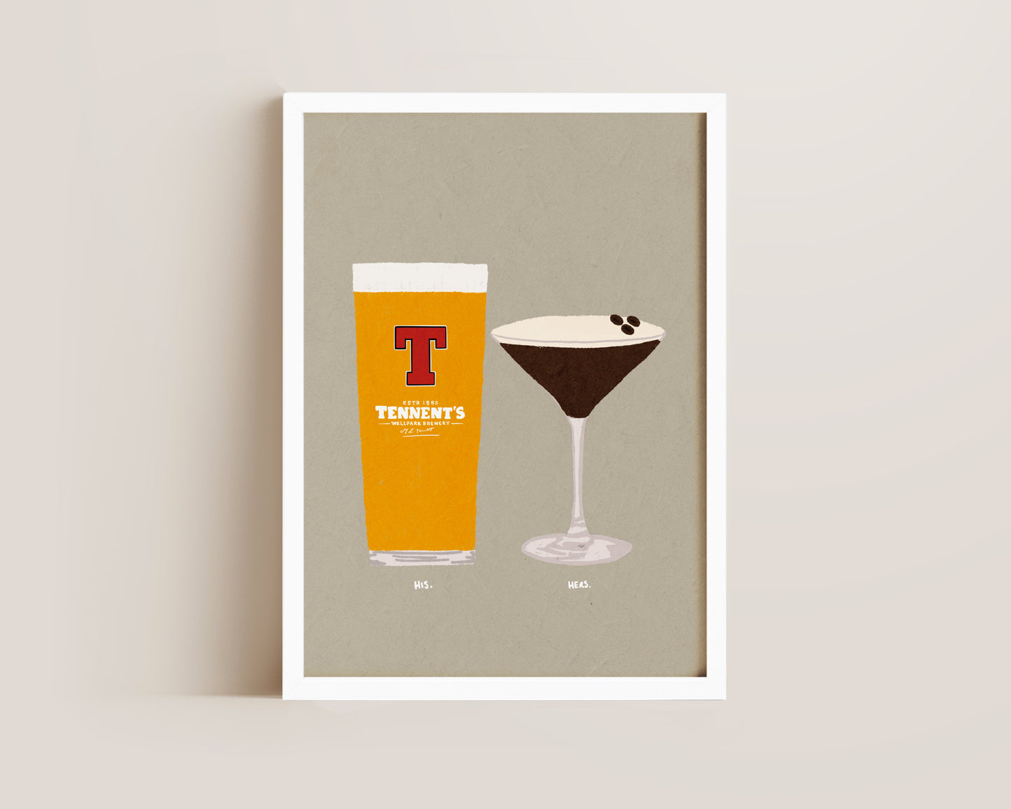 Tennents & Espresso Martini Print