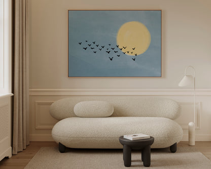 Birds Flocking Canvas
