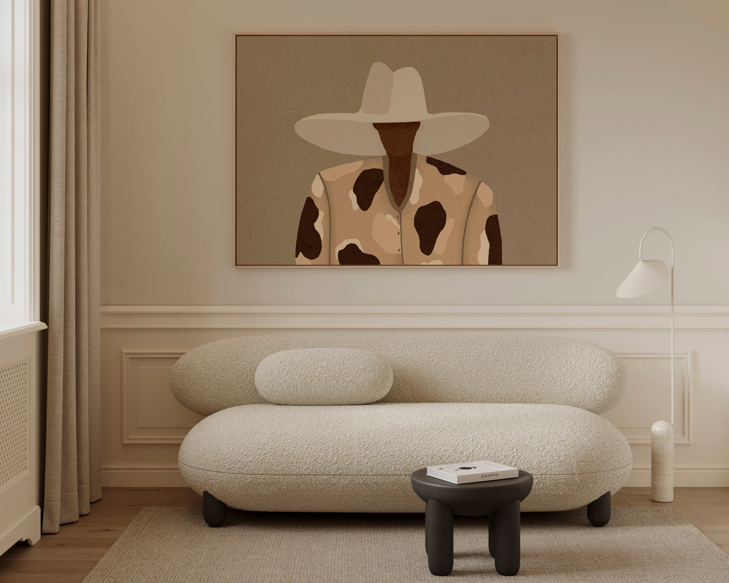 Cow Print Chic Canvas