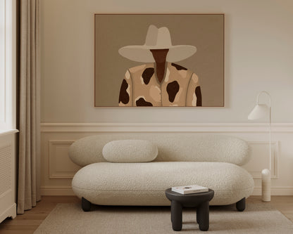 Cow Print Chic Canvas