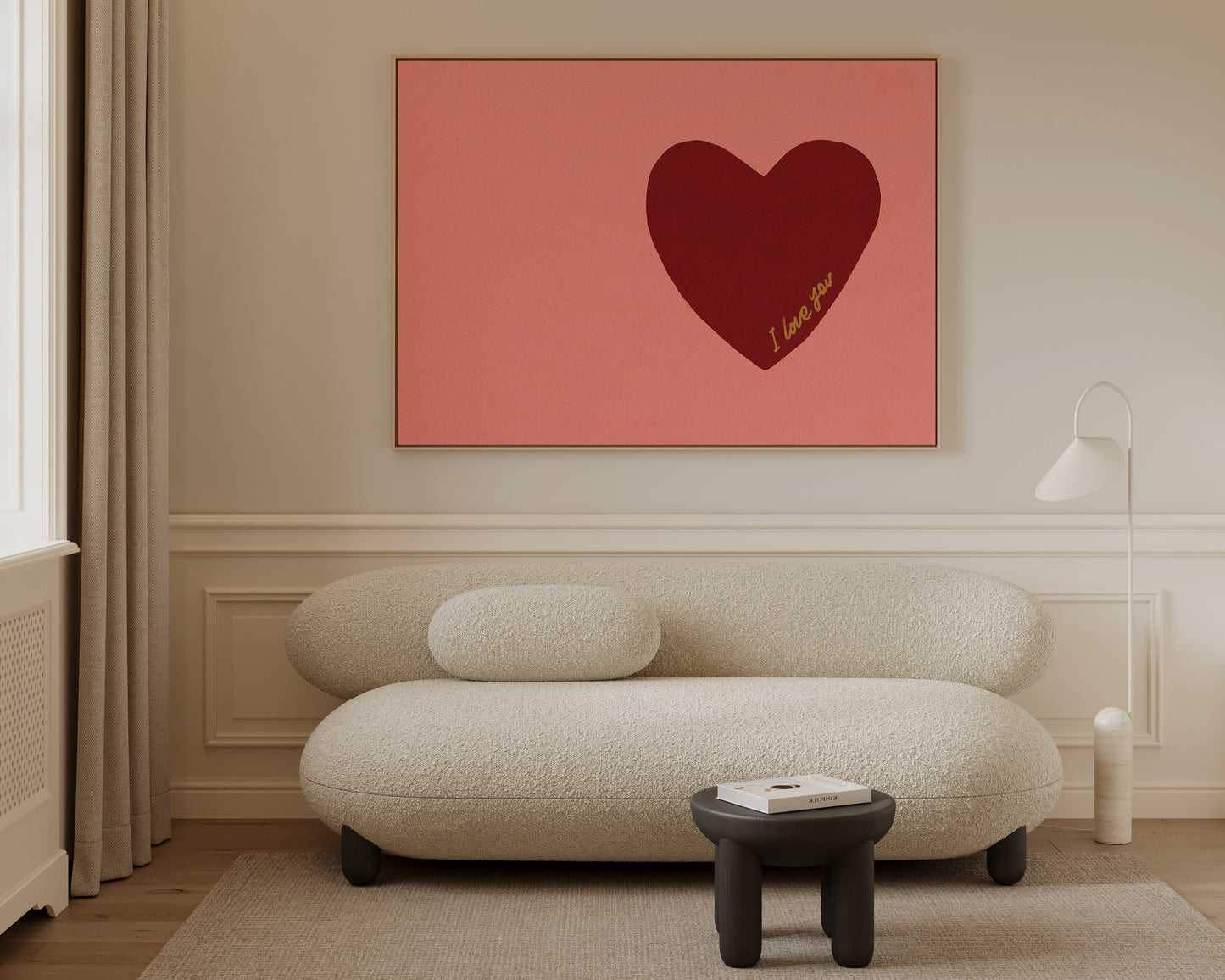 I Love You Heart Canvas