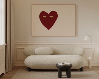 Love Heart Side Eye Canvas