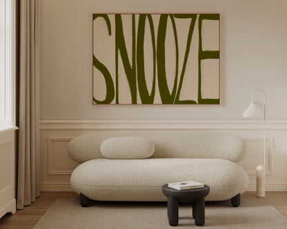 Snooze Olive Canvas