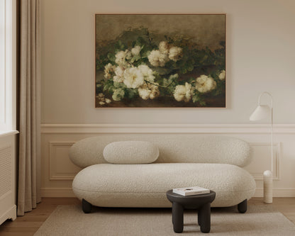 White Roses Canvas