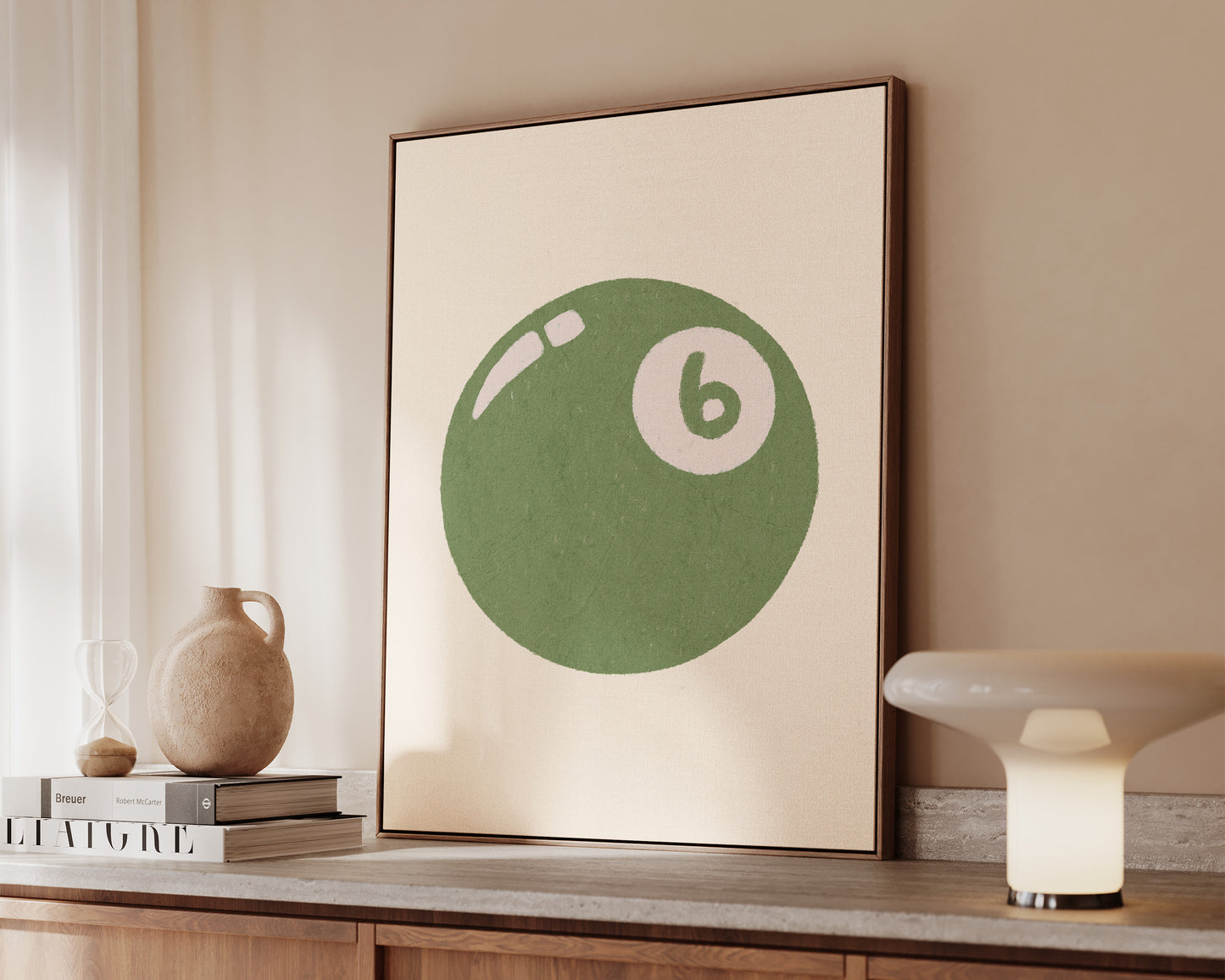 6 Ball Green Canvas
