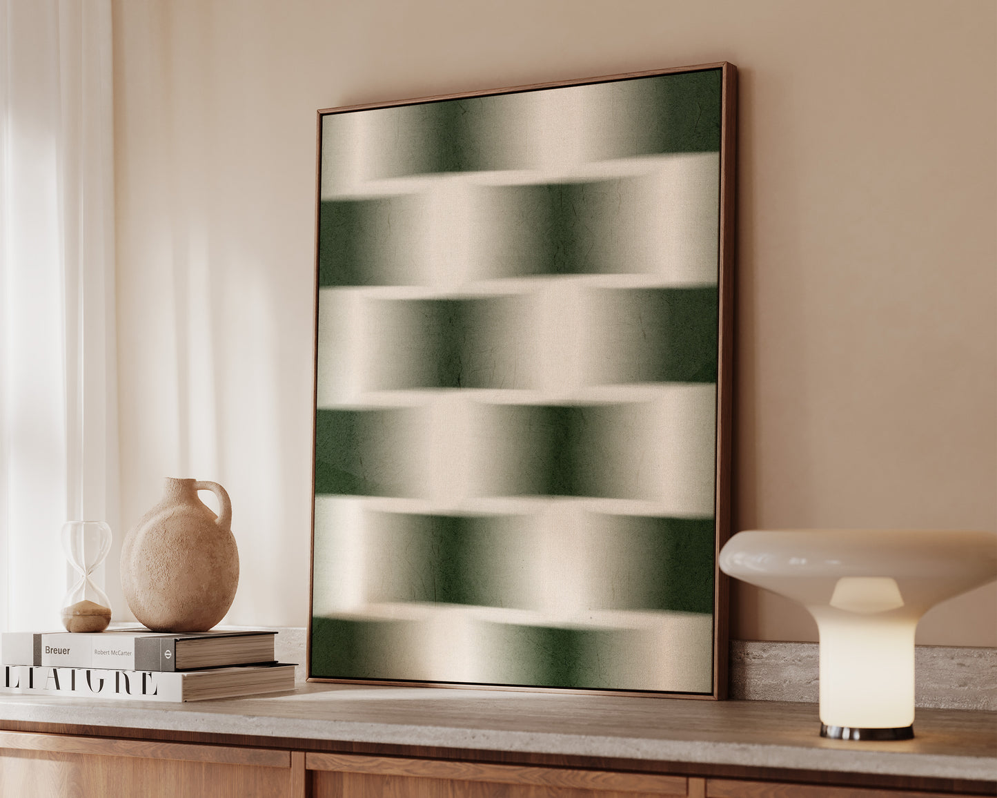 Green Chessboard Canvas