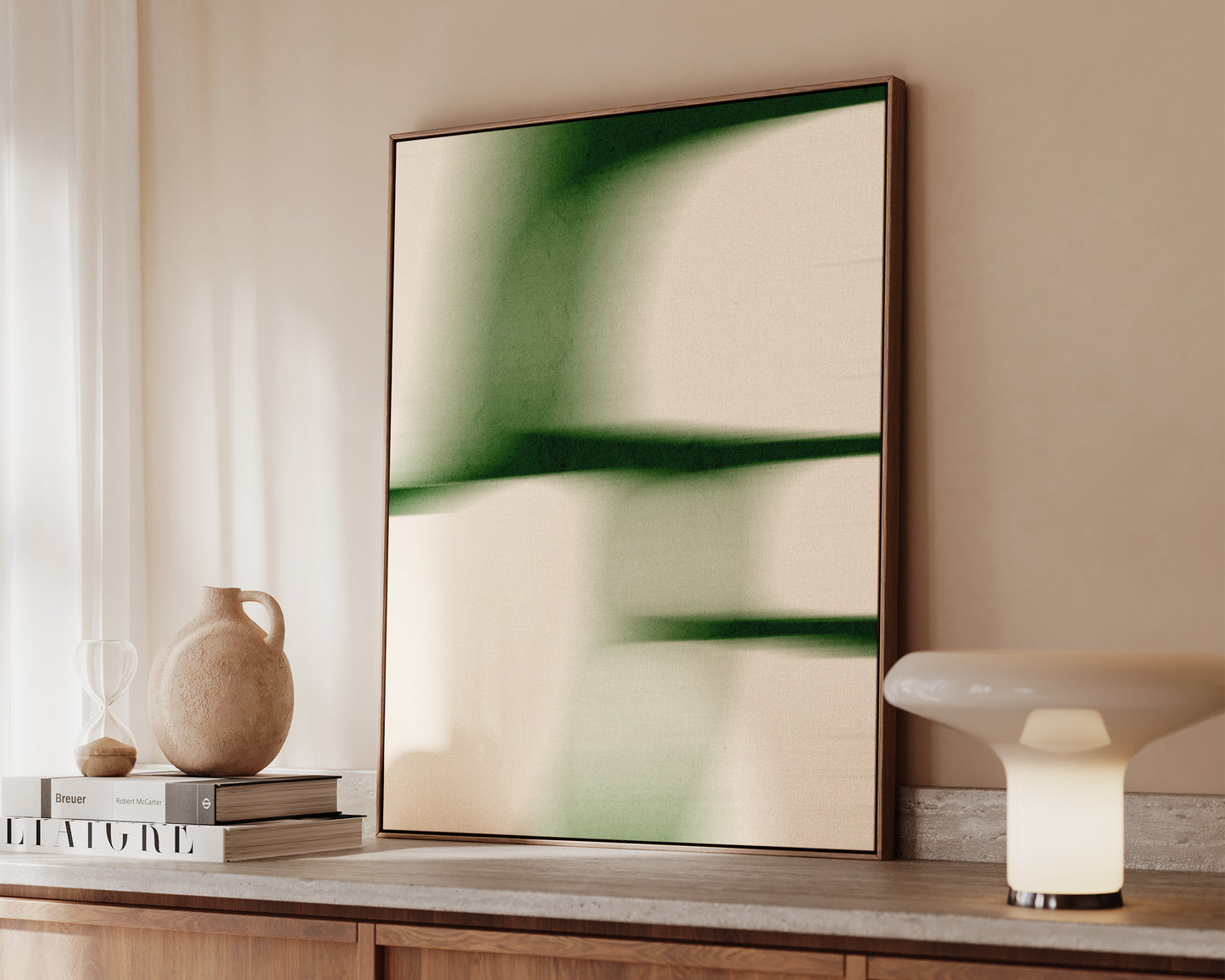 Green Blur No. 2 Canvas