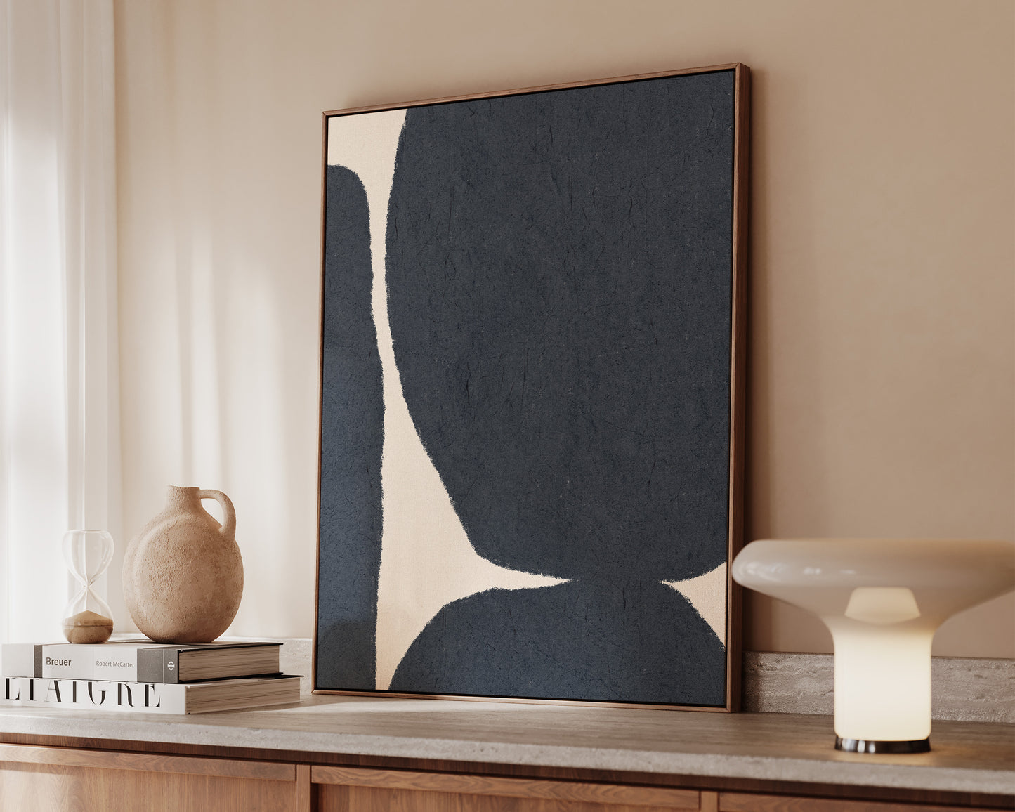 Blue Shapes Canvas