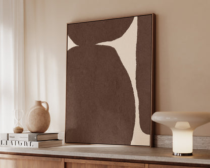 Brown Shapes Canvas