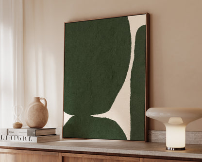 Green Shapes Canvas