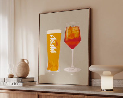 Asahi & Aperol Spritz Canvas