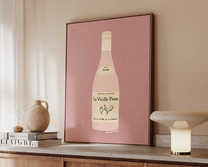 Chicken Wine Canvas