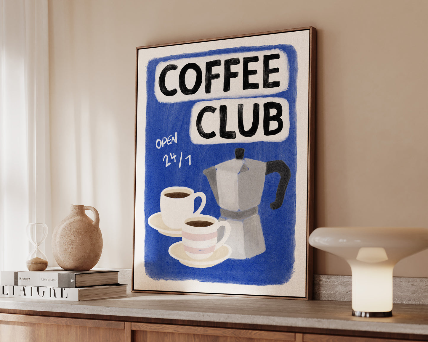 Coffee Club 24/7 Blue Canvas