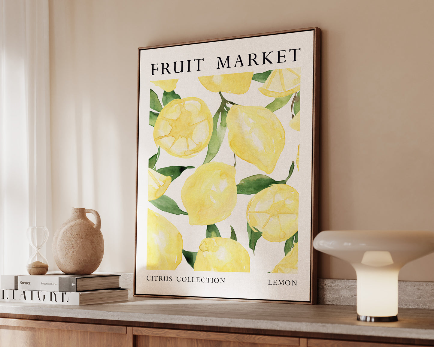 Fruit Market Lemon Canvas
