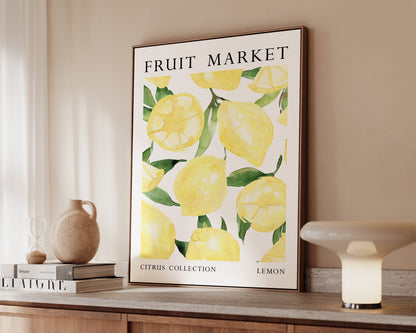 Fruit Market Lemon Canvas