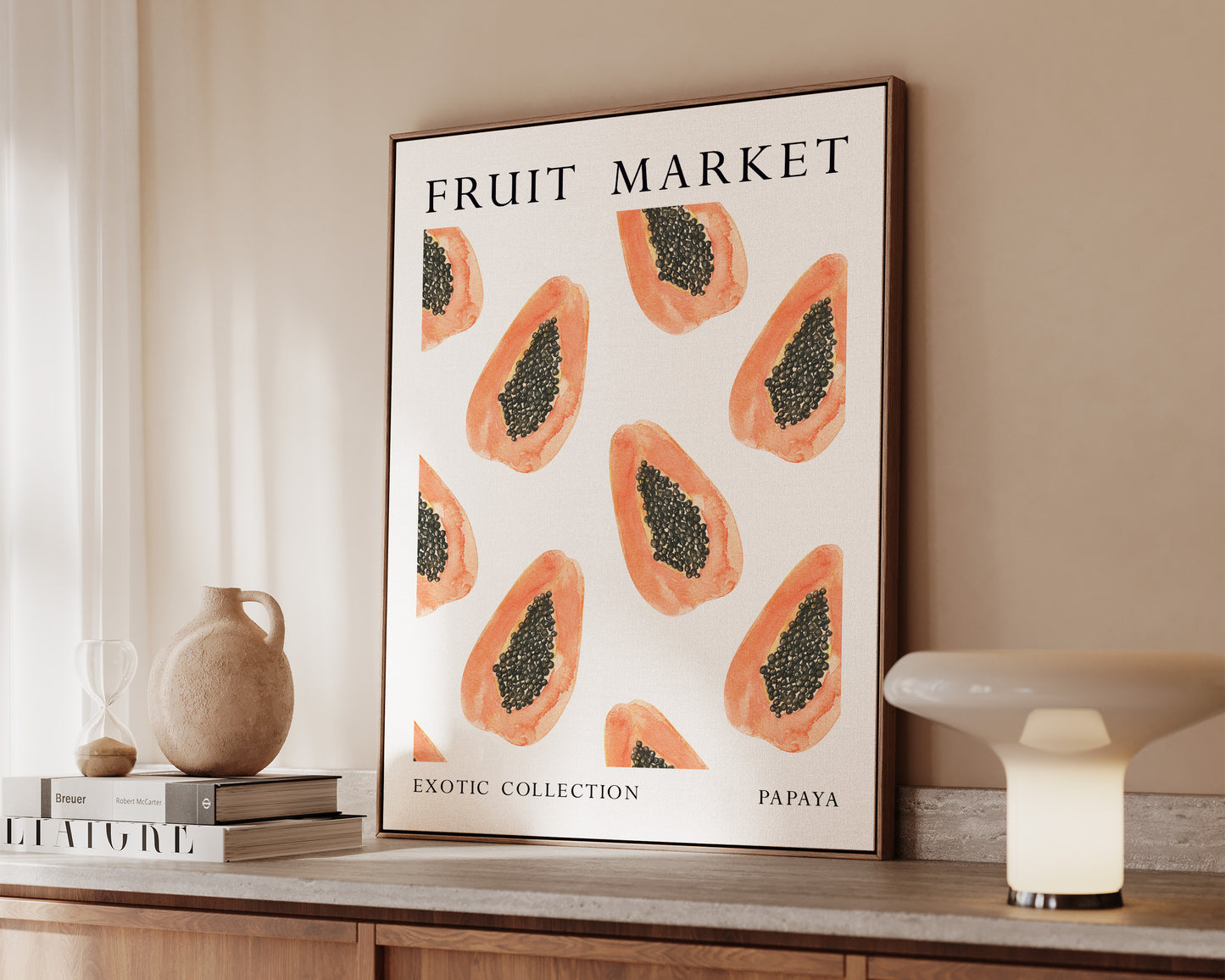 Fruit Market Papaya Canvas