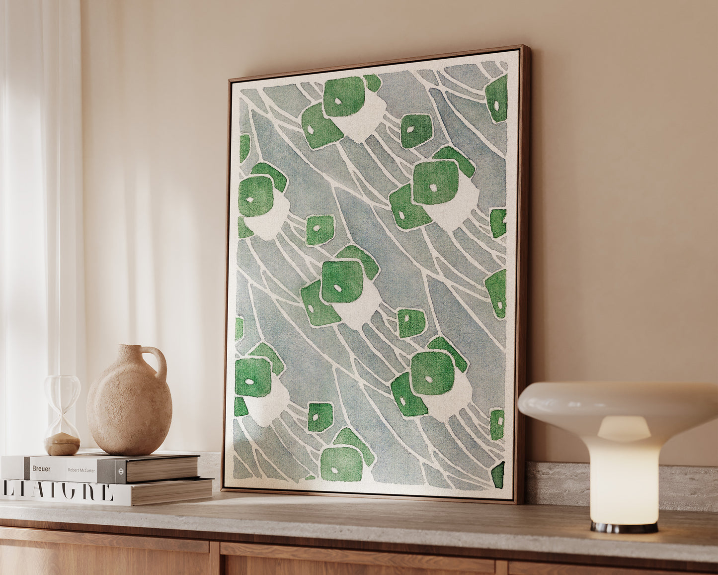 Green Abstract Canvas