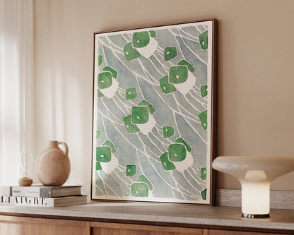 Green Abstract Canvas
