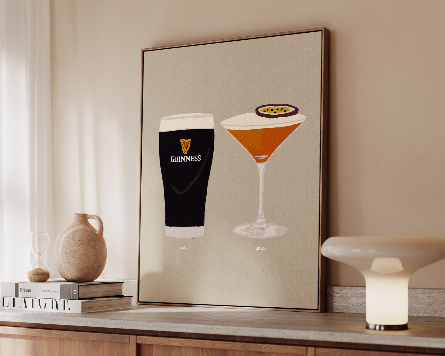 Guinness & Pornstar Martini Canvas
