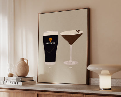 Guinness & Espresso Martini Canvas