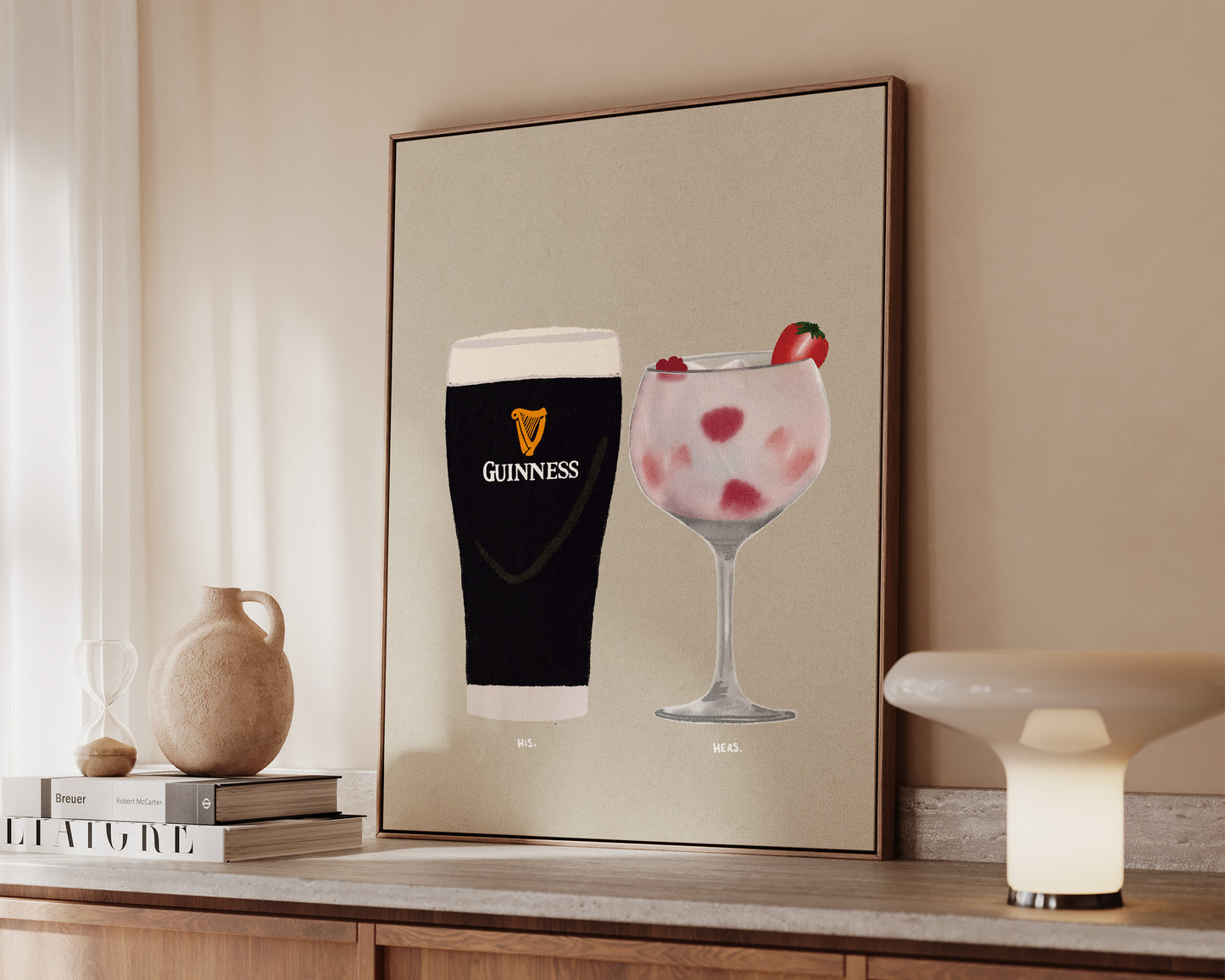 Guinness & Pink Gin Canvas