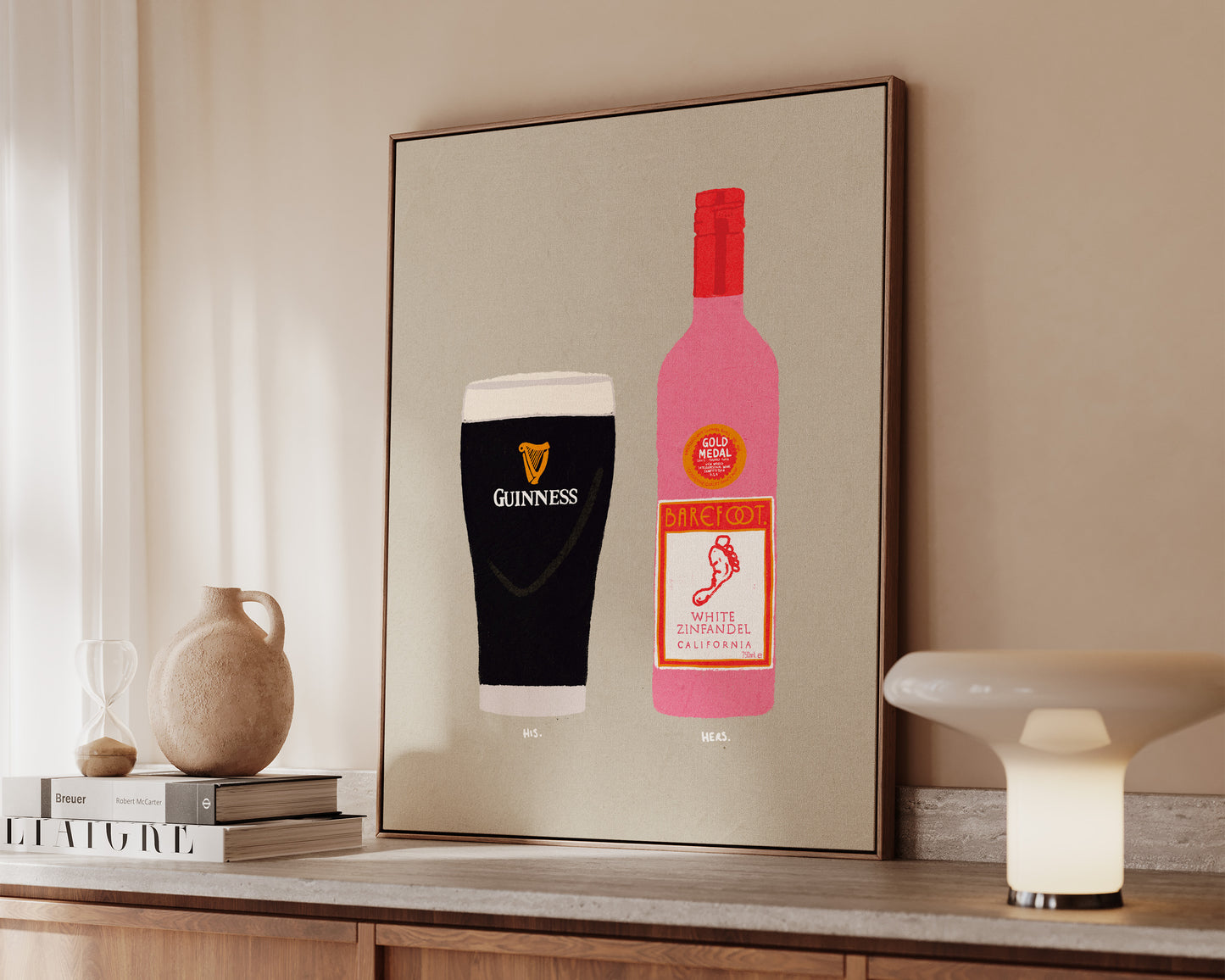 Guinness & White Zinfandel Canvas