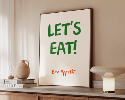 Let's Eat Canvas