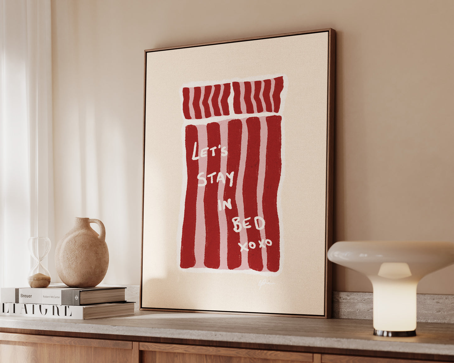 Lets Stay In Bed Canvas