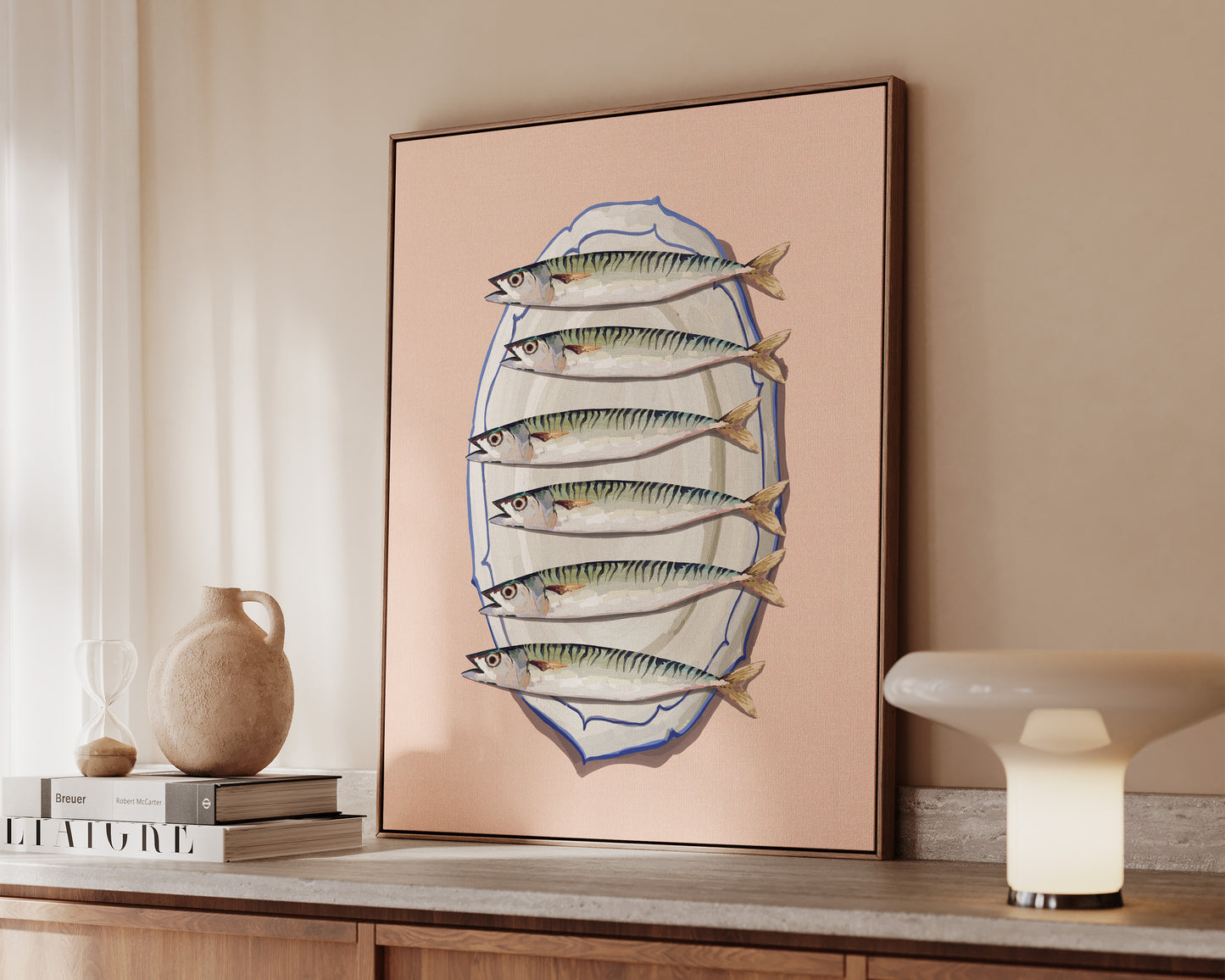 Mackerel Platter Canvas