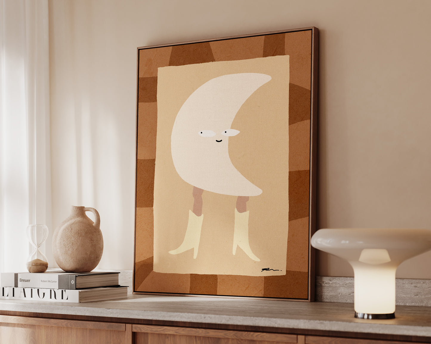 Moon Cowgirl Canvas